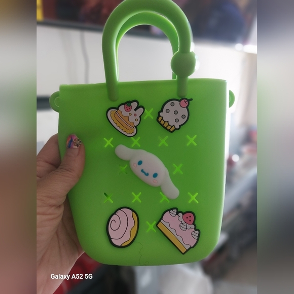 Cute Mini EVA Green Sanrio Beach Bag. - Picture 1 of 8